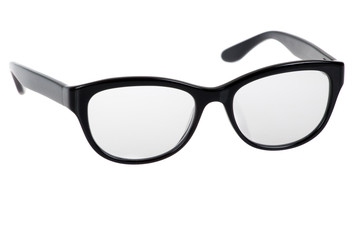 Fototapeta premium Black Eye Glasses Isolated on White