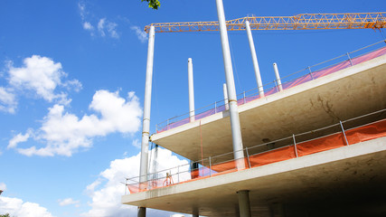 Construcción de un edificio en Barcelona