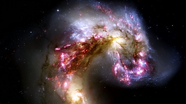 An approximation to the galaxy. Stars and Milky Way