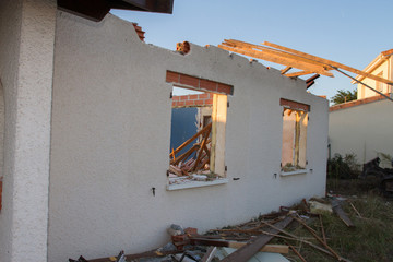 Maison en démolition