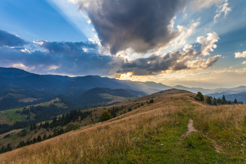the mountain autumn landscape