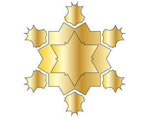 gold shapes