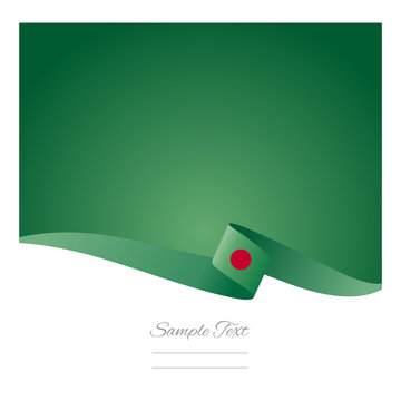 Abstract color background Bangladesh flag vector