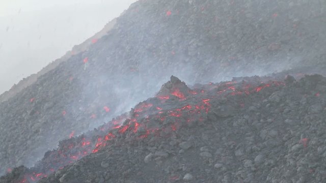 Etna lava flow