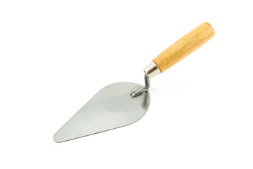 lute trowel isolated on white background