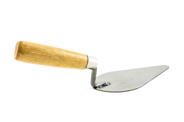 lute trowel isolated on white background