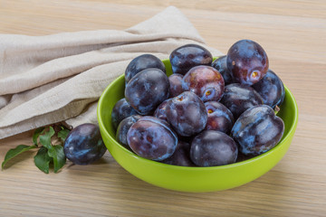 Ripe fresh plum