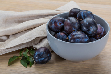 Ripe fresh plum