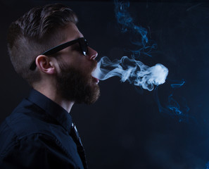 hipster smoker