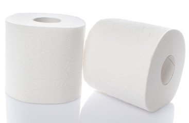 Rolls of toilet paper