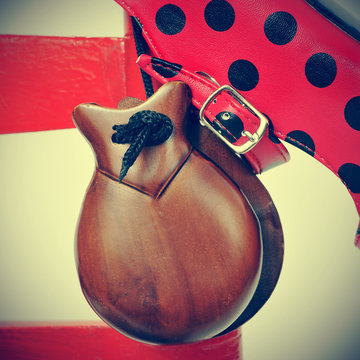 castanets and flamenco shoes
