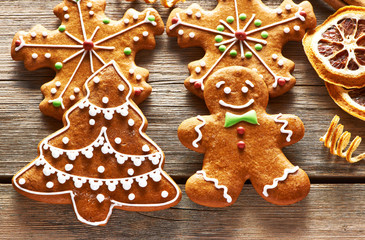 Christmas gingerbread cookies