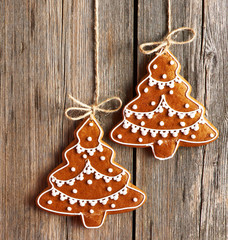 Christmas homemade gingerbread cookies