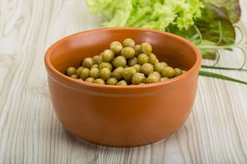 Marinated peas