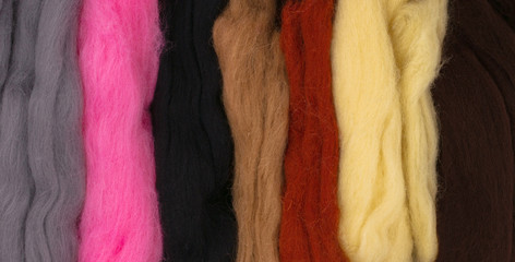 colored wool