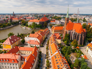 Aerial view of Wroclaw