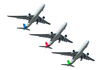 air jet plane isolated with clipping path