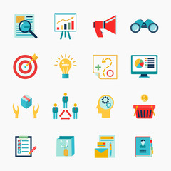 Marketers flat icon