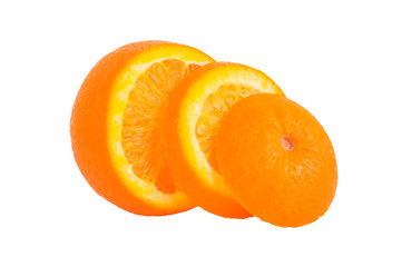 Orange aufgeschnitten