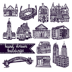 Sketch city building set