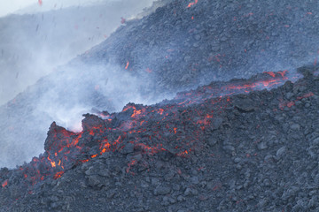 Etna lava flow