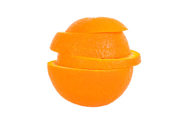 Orange geschichtet