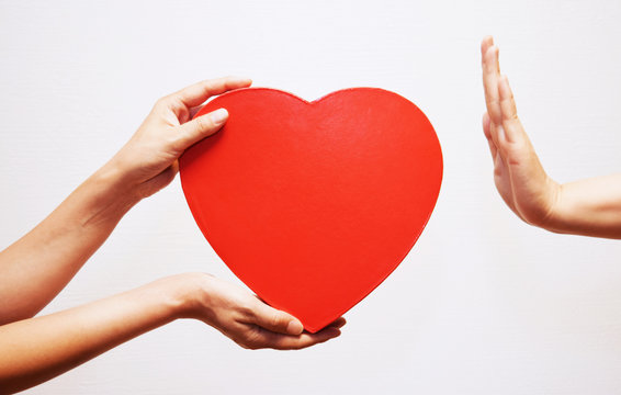 愛情を拒否するイメージ