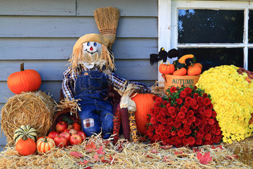 Thanksgiving Decoration of Country House