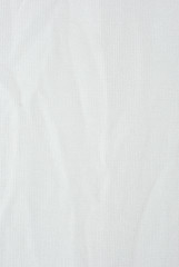 Wrinkle white canvas fabric texture