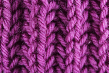 Knitted fabric background close up