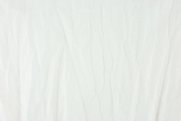 Fototapeta premium Wrinkle white canvas fabric texture.