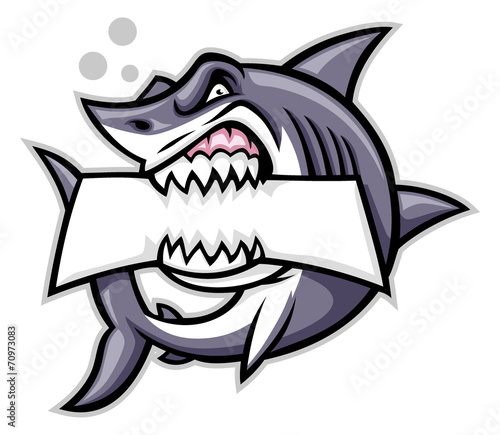 Download "shark bite a blank sign" Stock image and royalty-free ...