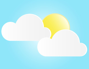 blue sky with clouds