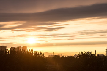 Fototapeta premium Sunset clouds