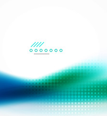 Abstract background, blue wave business template