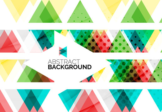 Triangles, geometric clean abstract background