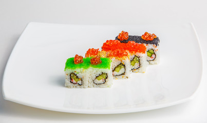 sushi on a plate