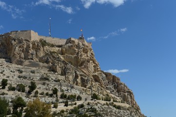 Fototapeta premium Santa Barbara fortress in Alicante
