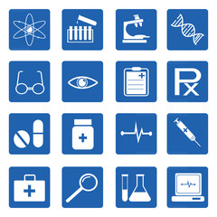 Medical and science icon set