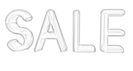 3d illustration of text 'sale'. Pencil drawing