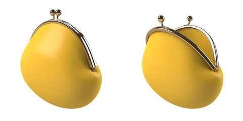 閉じたがまぐちと開いたがまぐち