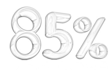 3d "85" - eighty-five percent. Pencil drawing