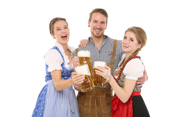 Freunde in Bayrischer Tracht