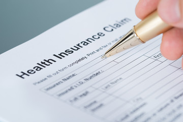 Health insurance claim form