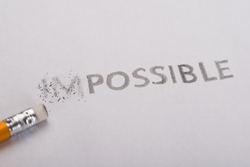 Impossible is possible concept