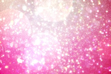 Shimmering light design on pink