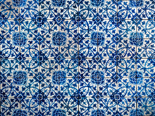 Vintage azulejos, traditional Portuguese tiles