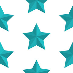A seamless pattern of a green vector star