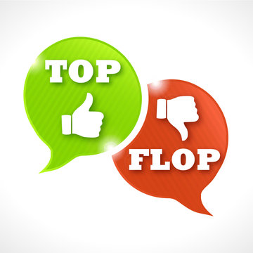 bulles ray&eacute;es : top flop