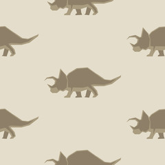 A seamless dinosaur vector background